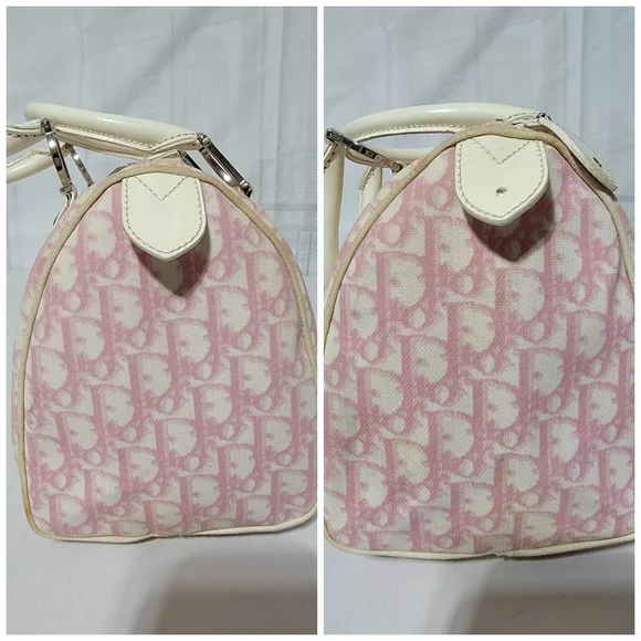 CHRISTIAN DIOR Monogram Boston Bag Pink - Picture 10 of 16